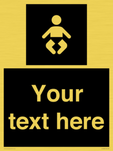 Custom information: black panel baby change